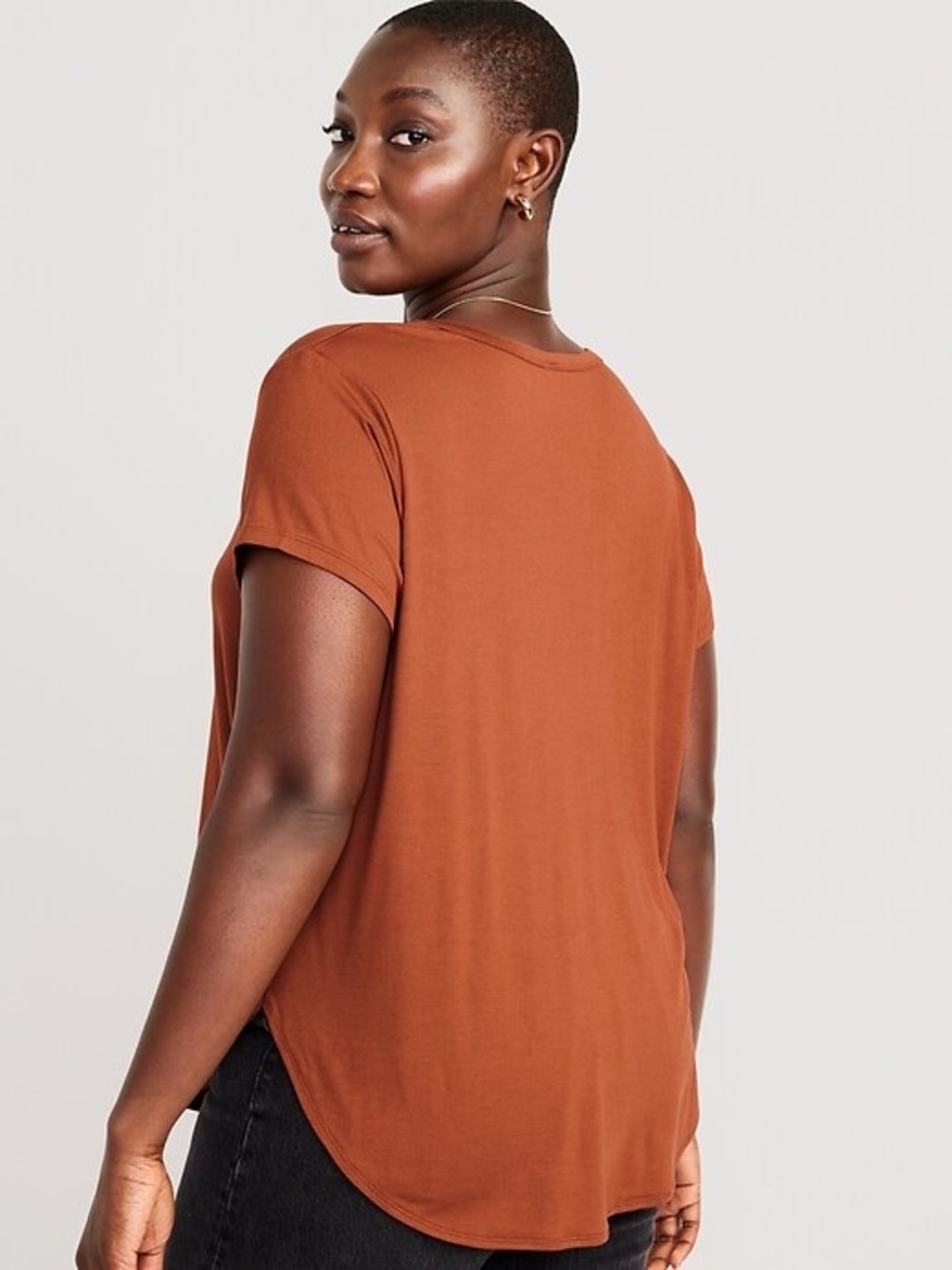 Old Navy Luxe Tunic‎ Shirt amberglow orange size XS